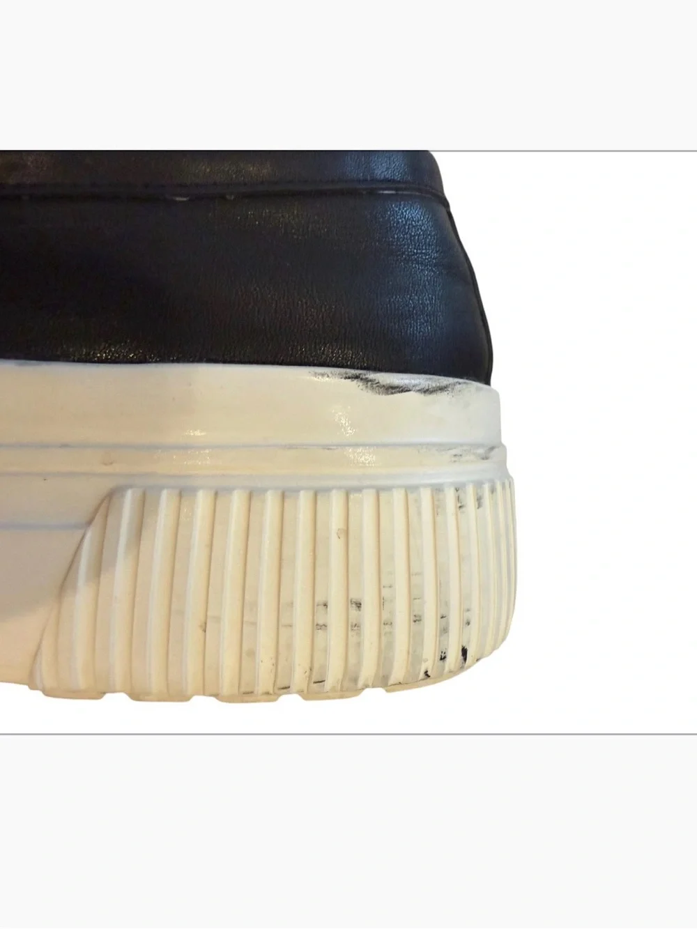 J/ Slides | Women’s Willy Leather Loafer Black and White Platform